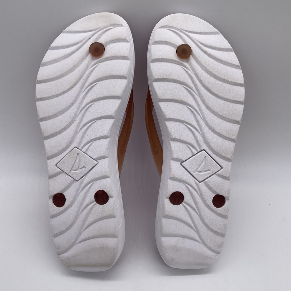 Sperry Womens‎ 7 Shoes Pink Rubber Flip Flop Waterproof Top-Sider Thong Sandals - Picture 6 of 14
